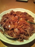 「きしめんと牛肉の炒め」@口福館の写真