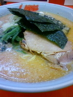 「特製味噌（味濃い目）+大盛り+背脂」@ラーメン山岡家 さいたま丸ヶ崎店の写真