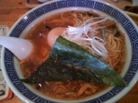 「中華そば 動物 600円 + 味付たまご 100円」@中華そば おかめの写真