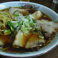 「チャーシュメン650円+冷蔵庫のビール」@喜楽の写真