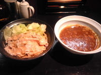 「カレーつけ麺」@極太めん ひでまる 千波店の写真