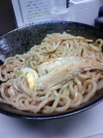 「油そば（大盛り）ミニ丼セット」@つけめん 琥珀の写真