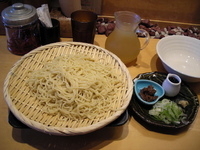 「「津軽ざる（細麺200㌘）+かき氷（￥600+300）」」@麺匠 喜楽々の写真
