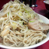 「小ラーメン￥650 （ヤサイマシ・ニンニク）」@ラーメン二郎 ひばりヶ丘駅前店の写真