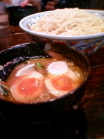 「特製つけ麺・大盛り」@麺座でんの写真