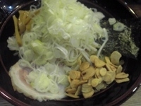 「チャーシュー油そば（特盛）+ネギ+揚げニンニク」@金のレンゲの写真