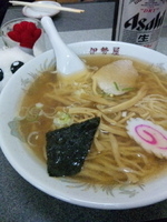 「ら～めん+ビール」@伊勢屋の写真