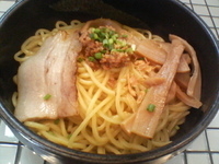 「油そば（大盛300g）」@油そば 雷神 市川店の写真