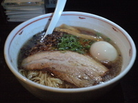 「醤油煮干しらぁ麺（850円）+味付玉子（100円）」@麺や Bar 渦の写真