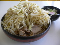 「なると麺+大盛り+ヤサイマシマシ+アブラマシ」@らーめん 成都の写真