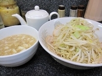 「つけ麺 豚5枚（塩、玉ねぎ） 800円」@らうめん さぶ郎の写真