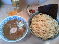 「つけめん Type-B 大盛 赤辛 （ビール）」@ブロンソンの写真