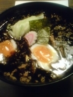 「焦がし味噌+半熟味付玉子」@銀座 五行の写真