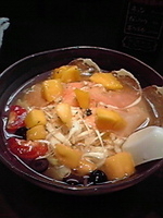 「限定 生ハムとマンゴーのトロピカル冷麺」@旨みこってりらーめん 鐵 TETSU 蘇我本店の写真