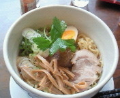 「山形水らーめん（ランチセット） 900円也」@Pour cafeの写真