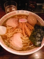 「中華そば味玉入り ￥720円+￥100円（中盛り）」@中華めん処 道頓堀の写真