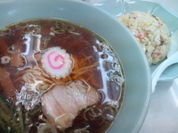 「半チャンラーメン（800円）」@中華料理 菊亭の写真