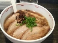 「醤油煮干しラーメン+チャーシュー」@麺や Bar 渦の写真