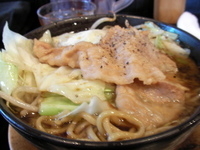 「黒醤油（+麺大盛り）」@麺屋 団長の写真