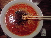 「阿吽担担麺（四辣） 500円（2周年記念価格）」@四川担担麺 阿吽 湯島店の写真