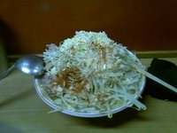 「ラーメン（硬め+脂以外全部&ニンニクはマシマシで!）」@ラーメン二郎 高田馬場店の写真