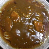 「カレーラーメン（麺カタメ）￥680」@五十番の写真