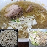 「小ラーメン￥650+つけ麺￥150」@ラーメン二郎 めじろ台法政大学前店の写真