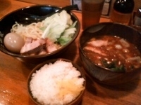 「【秋限定】カレーつけめん 大山SP 1080円 + 小ライス 1」@ラーメン 大山家の写真