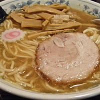 「メンマラーメン（大￥750）」@大勝軒 十五夜 新宿御苑店の写真