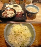 「メキシコ産辛チョコつけ麺+チーズ雑炊」@麺や 庄のの写真