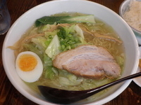 「塩菜そば（720円）ご飯（110円）」@麺喰の写真