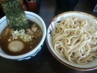 「あじ玉つけ麺+くだき肉」@つけめん 玉 本店の写真