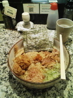 「脂そば+ミルカツ 700円」@元祖脂そば 背脂醤油 のあの写真