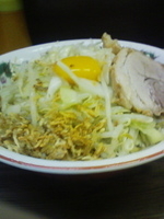 「小 汁なし 650円 + 80円」@ラーメン二郎 横浜関内店の写真