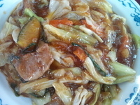 「スタミナ冷やし（700円）」@スタミナラーメン 松喜吉の写真