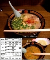 「天然とんこつらーめん」@一蘭 渋谷店の写真