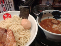 「節骨味玉つけ麺（850円・中盛無料）」@節骨麺たいぞう 戸越銀座店の写真