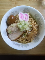 「一平そば大+煮卵」@油ソバ専門店 一平ソバの写真