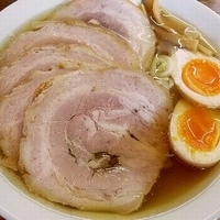 「チャーシューメン（煮たまごトッピング）」@青竹手打ちラーメン 日向屋の写真