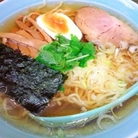 「和風らーめん（正油）+半チャーハン」@たけの家の写真