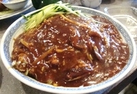 「炸醬麺（挽肉味噌かけそば） 【600円】」@竹園の写真