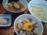 「つけ麺+にんにく+豚ごはん」@麺処 井の庄 立川店の写真