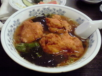 「唐揚メン」@中国レストラン 天竺の写真