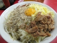 「汁なし 780円 （やさい、にんにく、あぶら）」@らーめん豚喜の写真