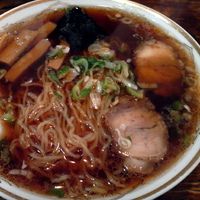 「ラーメン（麺硬め） ￥500」@たかみ屋の写真