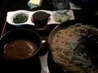 「つけ醤油鰻麺+トッピング一玉580円+100円」@らーめん 八幡屋の写真