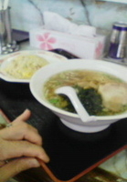 「ラーメン+半チャーハン（550円）」@味美閣の写真