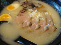 「塩（こってり）チャーシュー+煮玉子」@めん処 一輝の写真