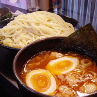 「辛味つけ麺 大盛 500円（オープン記念価格）」@つけ麺屋 おやじの写真