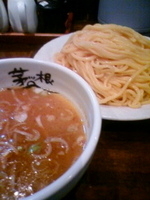 「つけ麺（大盛り）」@麺屋 茅根の写真